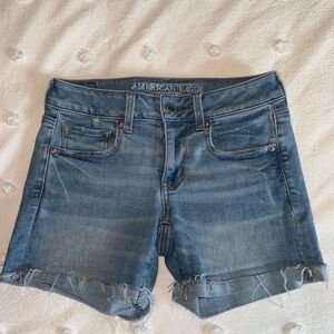 American Eagle Midi Denim Shorts